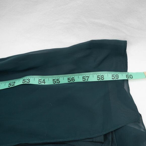 After Six Evergreen Elegant Chiffon Bridesmaid Dress 6818 T-514 Size 14R - Picture 12 of 16